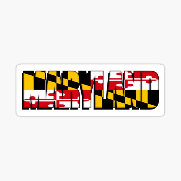 Item preview, Maryland Flag Sticker designed and sold by MikePrittie.