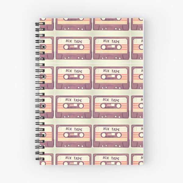 Item preview, Retro Mix Tape Cassette Pattern designed and sold by HIGraphicDesign.