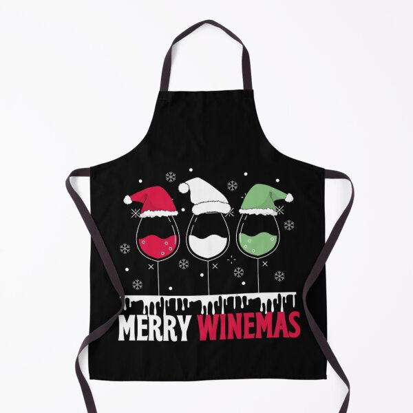 Item preview, Merry Winemas - Wine Glasses Wearing Santa Hat  designed and sold by chetan786.