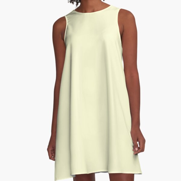 color light goldenrod yellow A-Line Dress