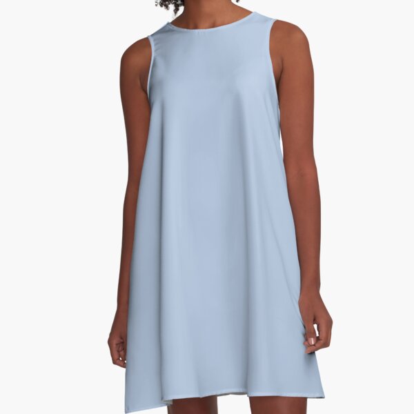 color light steel blue A-Line Dress