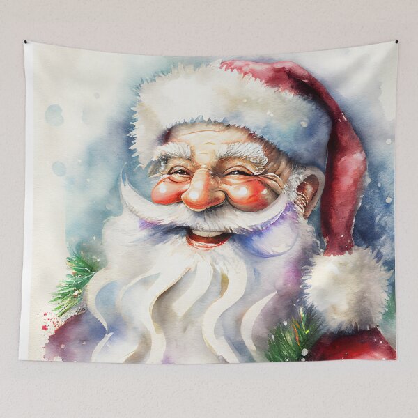 Item preview, Smiling Santa Claus Father Christmas Watercolor Old Fashioned Vintage designed and sold by CGSGraphics.