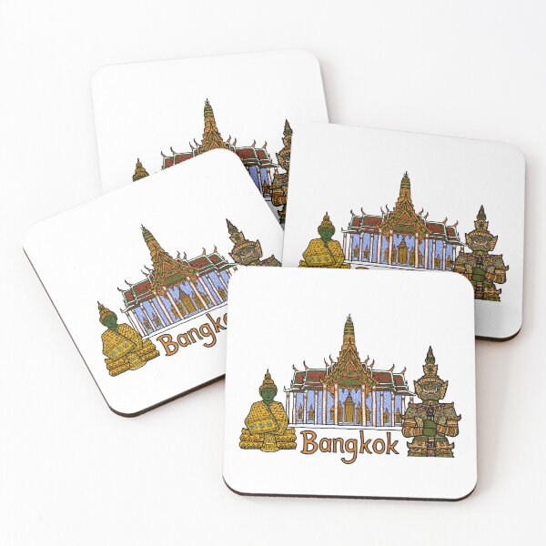 Item preview, Wat Phra Kaew, the Grand Palace with Emerald Buddha and Yaksha giant demon. designed and sold by Nalidsa Sukprasert.