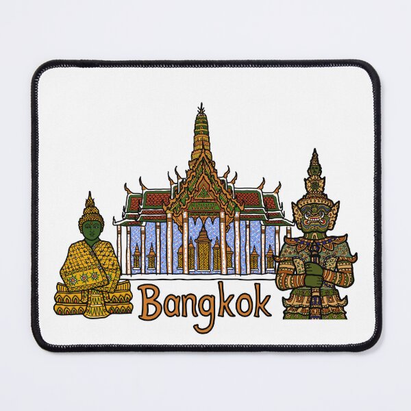 Item preview, Wat Phra Kaew, the Grand Palace with Emerald Buddha and Yaksha giant demon. designed and sold by Nalidsa Sukprasert.