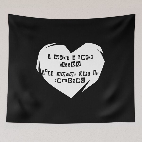 Item preview, Heart Tattoo - JM Lyrics designed and sold by ici1575.