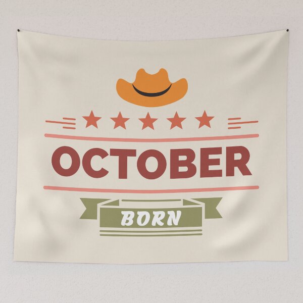 Item preview, October Born Birthday Typoraphy designed and sold by bolimj.