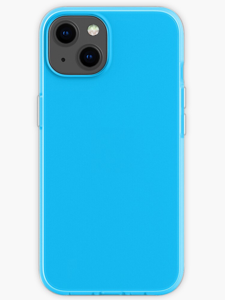 Color Deep Sky Blue Iphone Case By Kultjers Redbubble