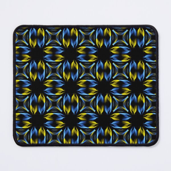 Item preview, Yellow and Blue Checkered Pattern, Abstract Art designed and sold by Meo Design.