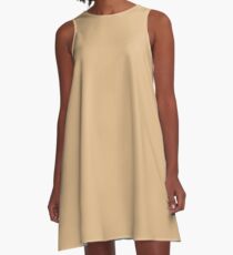 color burlywood A-Line Dress