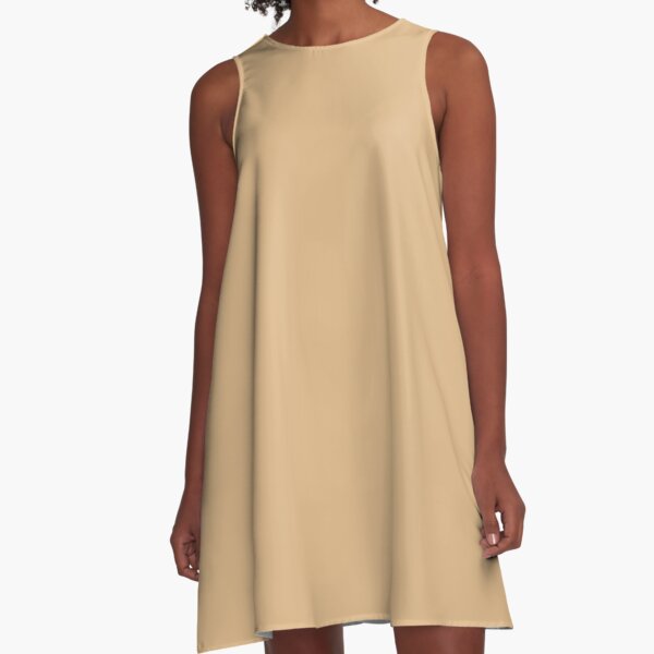 color burlywood A-Line Dress