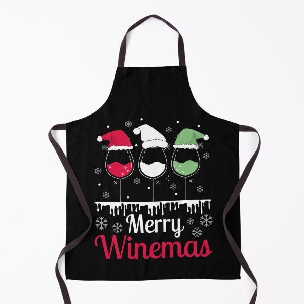 Item preview, Merry Winemas - Wine Glasses Wearing Santa Hat  designed and sold by chetan786.