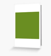 Farbe olivgrün Grußkarte