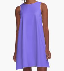 color medium slate blue A-Line Dress