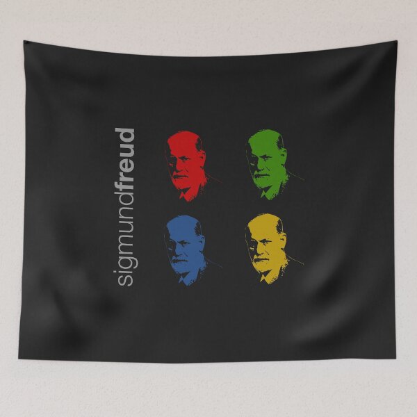 Item preview, Quadrichrome Sigmund Freud portrait poster  designed and sold by CMYKStudio.