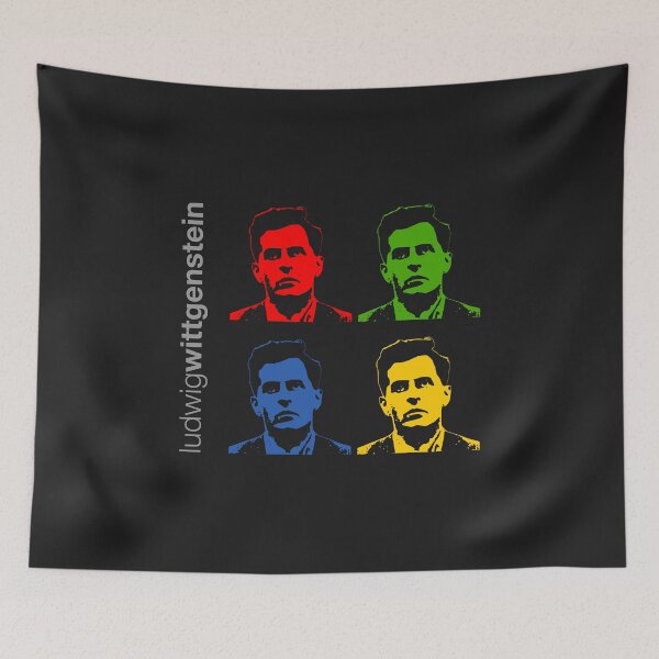 Item preview, Quadrichrome Ludwig Wittgenstein portrait poster  designed and sold by CMYKStudio.