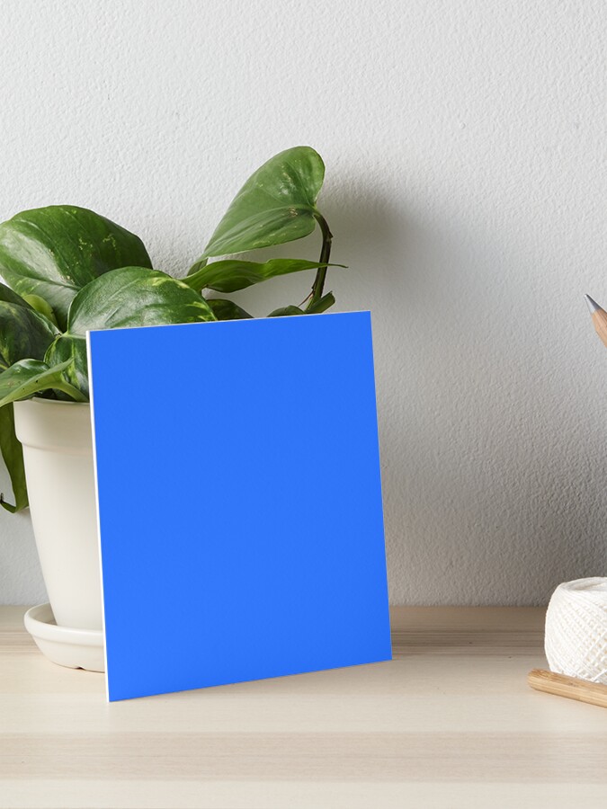 Lámina rígida for Sale con la obra «color azul eléctrico profundo» de  kultjers