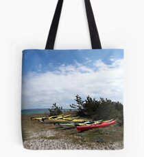Eight little canoeists Tote Bag