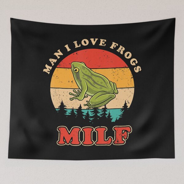 Item preview, MILF Man I Love Frogs Funny Retro Frog designed and sold by hieuvustore.