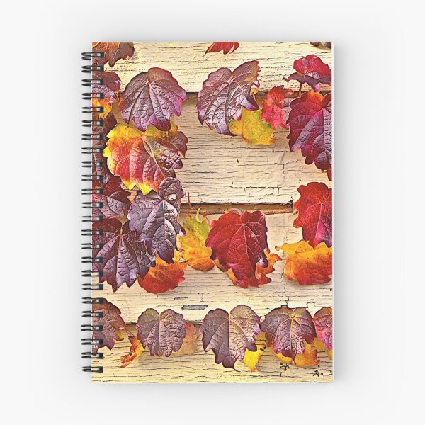 Item preview, Autumn Leaves on Weathered Siding designed and sold by jjohnsueb.