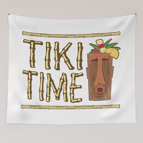 Item preview, Retro Tiki Bar Design designed and sold by Futurebeachbum.
