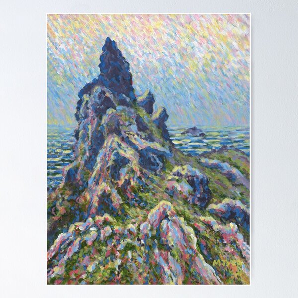 Item preview, South Devon impressionist coast painting designed and sold by Marion Yeo.
