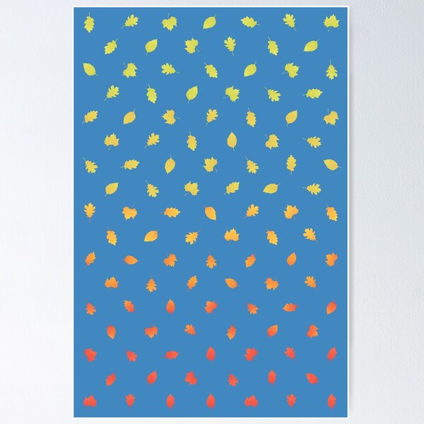 Item preview, Falling leaves (dark blue) designed and sold by animinimal.