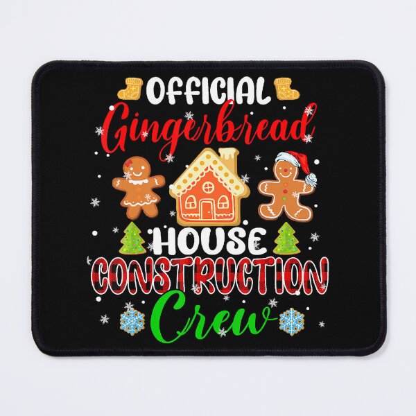 Item preview, Official Gingerbread House Construction Crew Xmas Red Plaid designed and sold by IsraelCastro.
