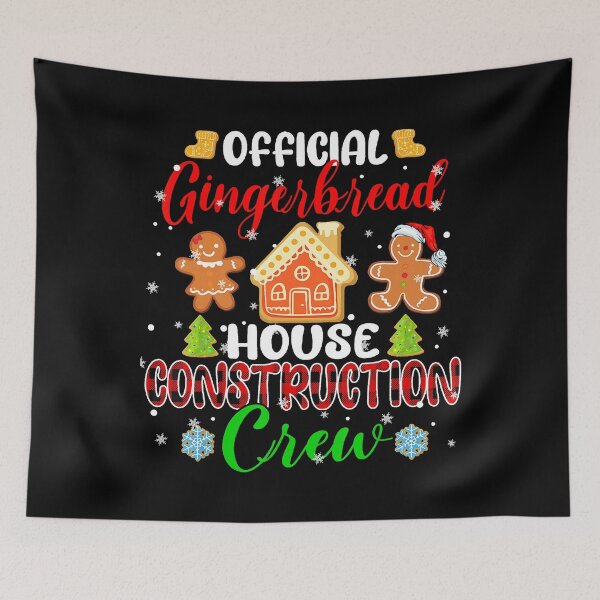Item preview, Official Gingerbread House Construction Crew Xmas Red Plaid designed and sold by IsraelCastro.