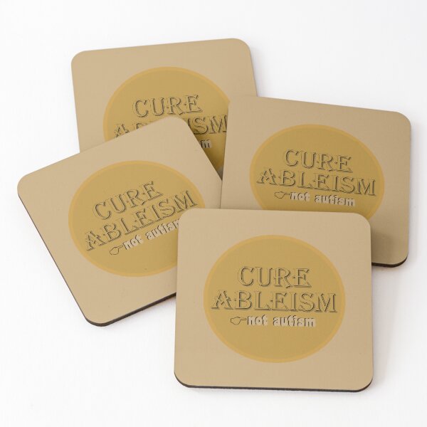 Item preview, CURE ABLEISM Not Autism designed and sold by Whiterose2k01.