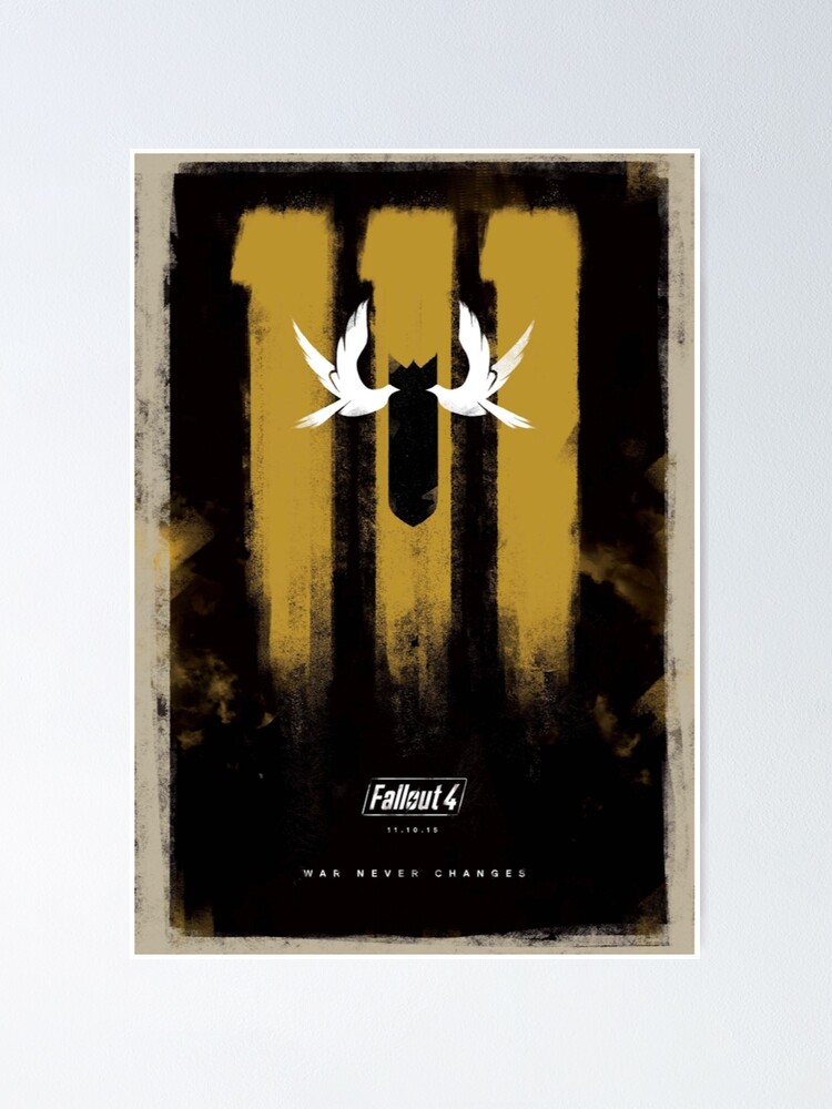Poster Métal Fallout 4 – Impression Sur Métal, Jeu Vidéo, Neuf