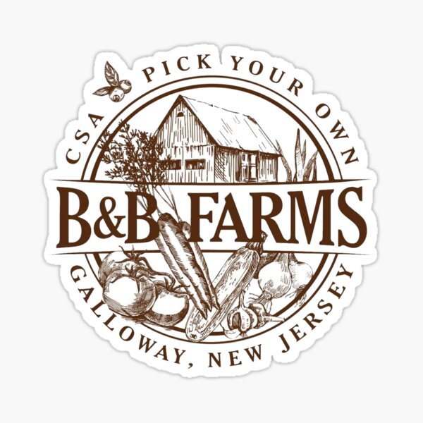 "B&B Farms Logo" Sticker For Sale By Teenager1991 | Redbubble