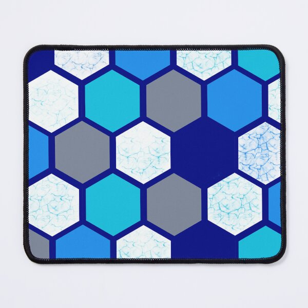 Item preview, Ocean Dreaming Repeating Geometric Pattern in blues designed and sold by Graffegraphics.