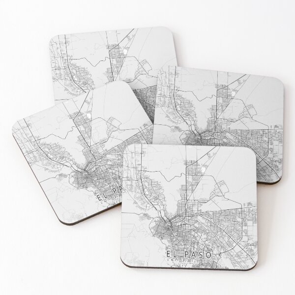 Item preview, El Paso City Map of Texas, USA - Light designed and sold by deMAP.