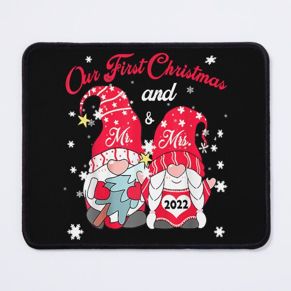 Item preview, Our First Christmas As Mr and Mrs 2023 Couple Gnomes Xmas designed and sold by IsraelCastro.