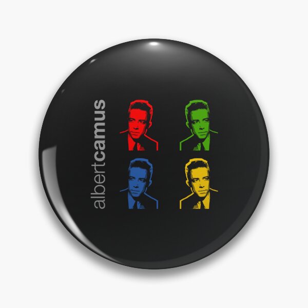 Item preview, Quadrichrome Albert Camus portrait poster  designed and sold by CMYKStudio.
