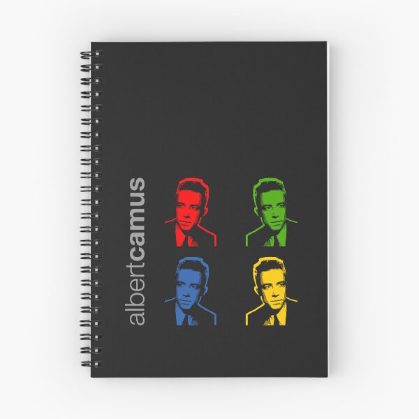 Item preview, Quadrichrome Albert Camus portrait poster  designed and sold by CMYKStudio.