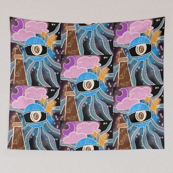 Item preview, Floating Eye Squid designed and sold by feather-pop.