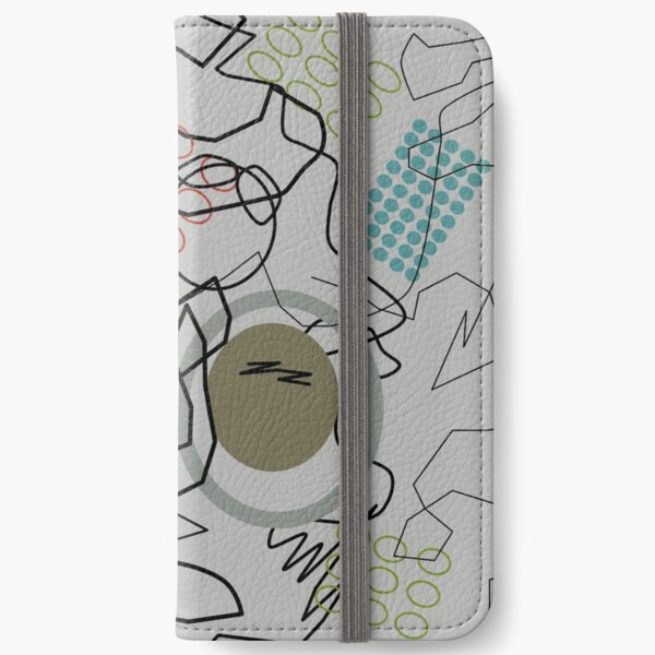 Abstract 8 Pattern iPhone Wallet