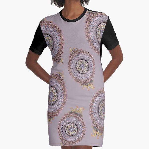 Feeling smooth mandala pattern Graphic T-Shirt Dress