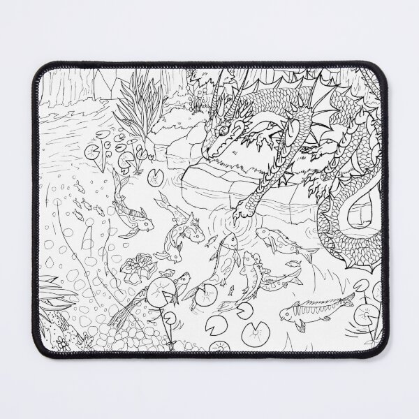 Item preview, Dragon at Koi Lake designed and sold by DragonBuddie.