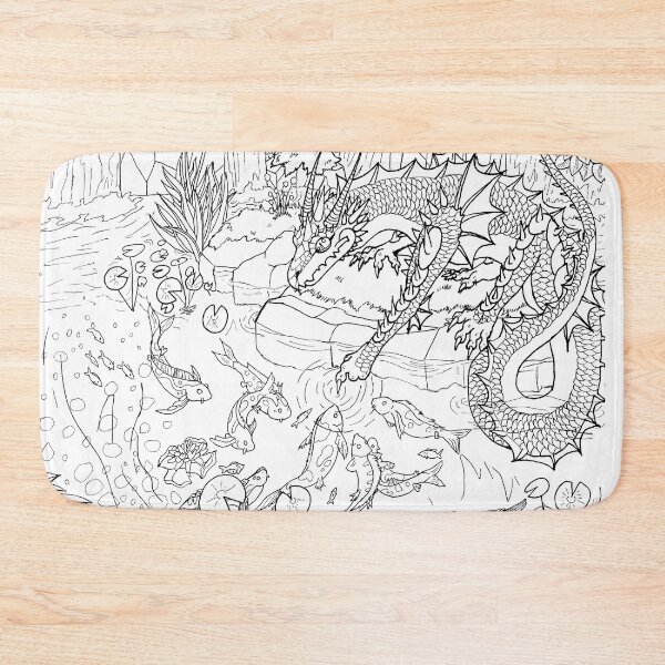 Item preview, Dragon at Koi Lake designed and sold by DragonBuddie.