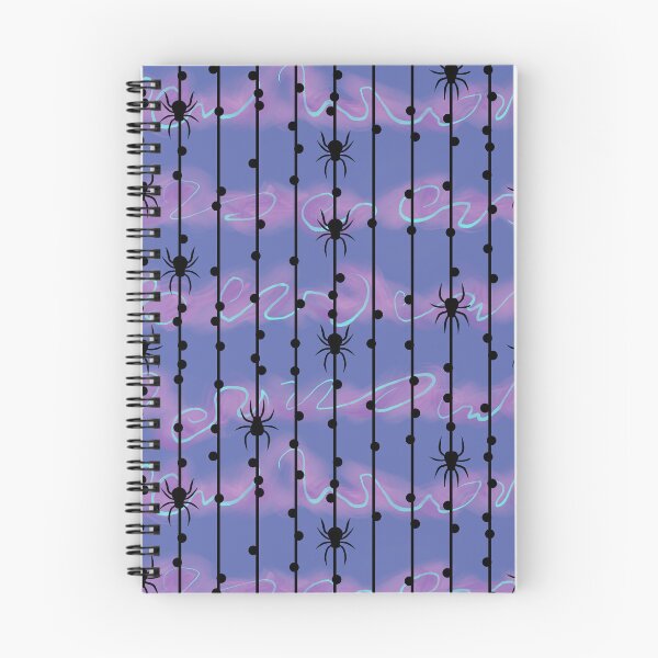 Item preview, Twyla Purple - Pastel Goth Spider Pinstripe and Swirls Tiling Design  designed and sold by SnowAfterFyre.
