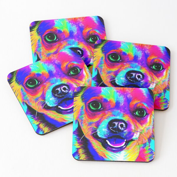 Item preview, Chihuahua colorful art painting dog #17 designed and sold by supeart.