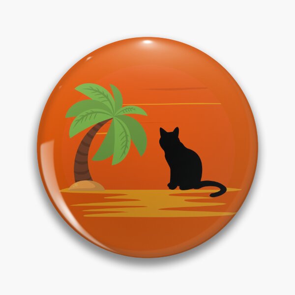 Item preview, cat looking at sunset beach designed and sold by Emotionsy.