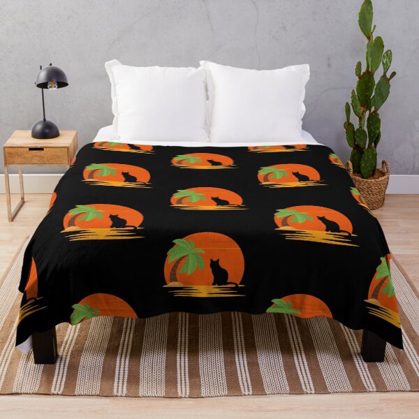 Item preview, cat looking at sunset beach designed and sold by Emotionsy.