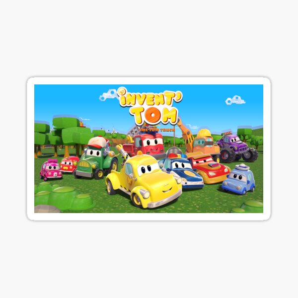 Carl the Super Truck of Car City Sticker for Sale by AmuseAnimation