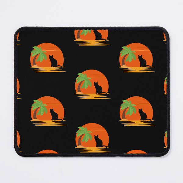Item preview, cat looking at sunset beach designed and sold by Emotionsy.