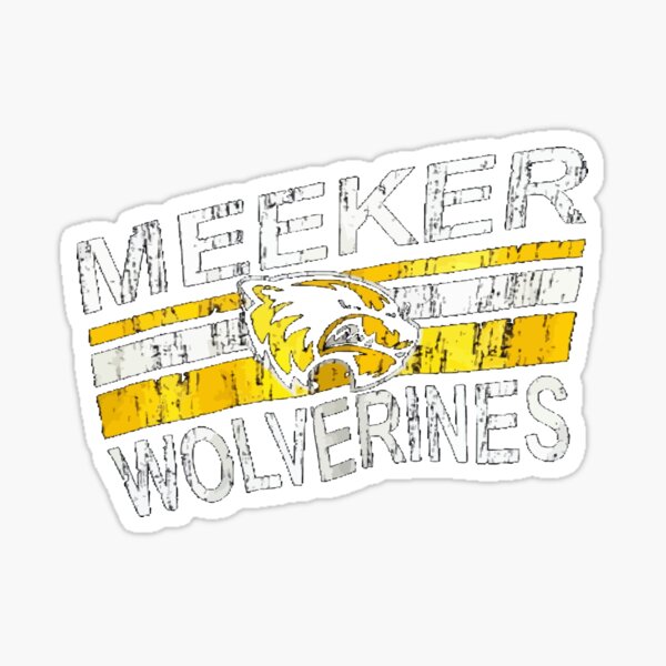 vintage Meeker Wolverines Sticker