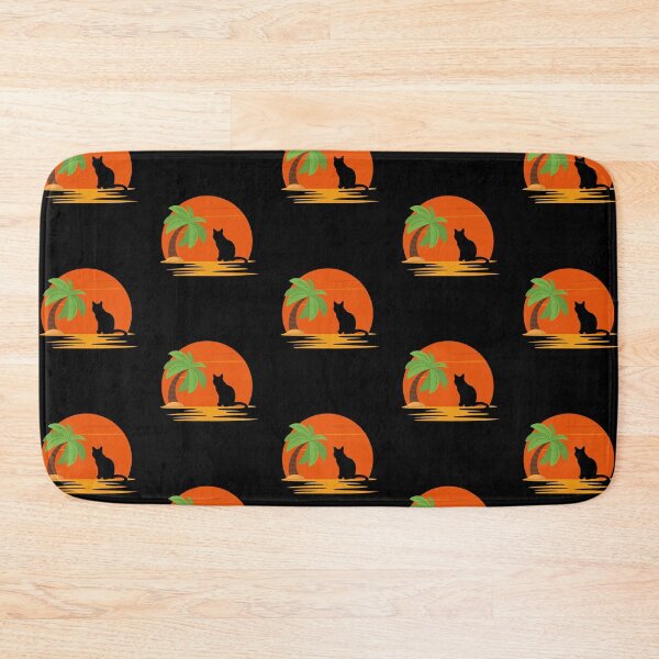 Item preview, cat looking at sunset beach designed and sold by Emotionsy.