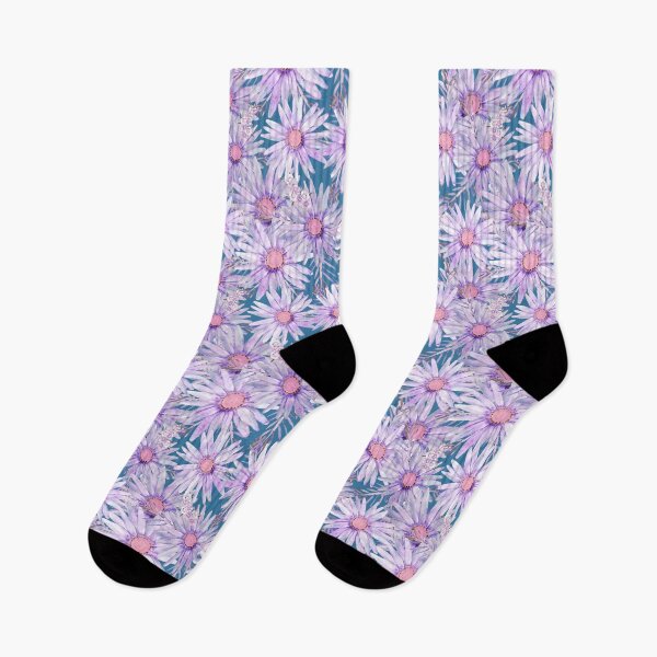 Item preview, Groovy Purple Daisy Pattern designed and sold by Sketchbook Designs.